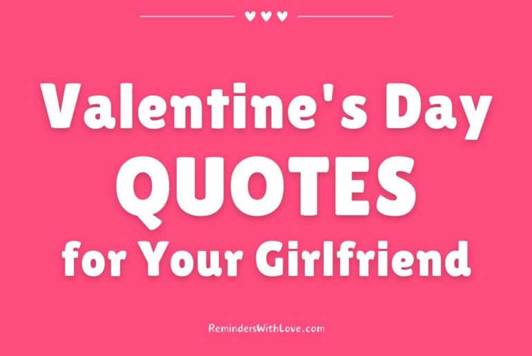 Valentine's Day QUOTES for Your Girlfriend