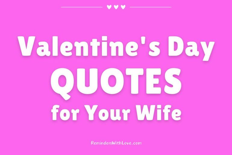 Valentine's Day QUOTES for Your Wife