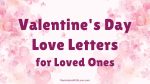 Valentine's Day Love Letters for Loved Ones