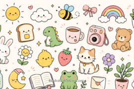 Cute Doodle Ideas for Self-Care, Relaxation, and Creative Joy to Calm Your Mind and Brighten Your Day